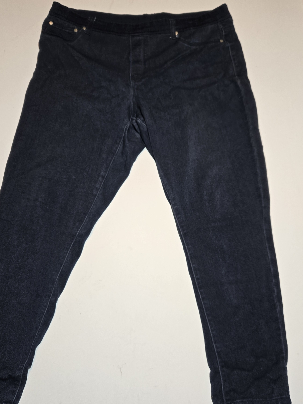 Diane Gilman Navy Skinny Stretch Jeans